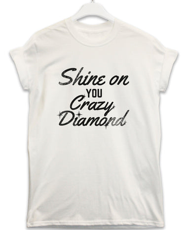 Crazy Diamond Lyric Quote Graphic T-Shirt For Men 8Ball